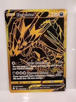 Pokemon TCG Zacian V, Zamazenta V, Eternatus V SWSH Gold Black Star Cards NM - Image 4