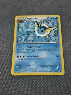 Pokemon TCG Vaporeon BW89 Black White Black Star Promo Ultra Rare Holo Card LP - Image 2