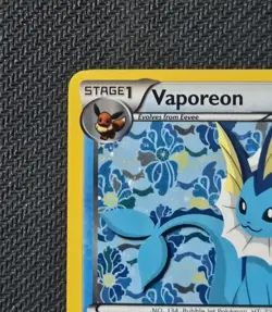 Pokemon TCG Vaporeon BW89 Black White Black Star Promo Ultra Rare Holo Card LP - Image 3