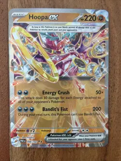 Pokemon TCG Hoopa ex 098/182 SV04: Paradox Rift Double Rare NM Card - Image 1