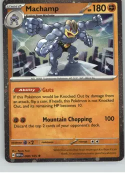Machamp (Cosmos Holo) 068/165 Holo Miscellaneous Cards & Products Pokemon NM - Image 1