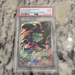 PSA 9 2025 Bulbasaur 133 Stamped Promo Mega Evolution Pokemon Card - Image 1