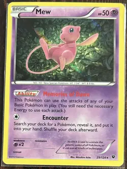 Mew 29/124 Holo - Fates Collide - Pokemon Card - Image 1