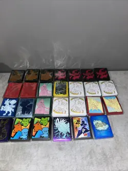 Pokemon TCG Lot of 27 ETB Exclusive 65ct Official Card Sleeves w/ Various Sets - Image 1