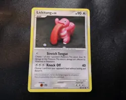 Lickitung 80/127 Common Platinum Yuka Morii Clay Pokemon Card LP - Image 1