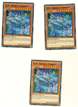 Set Of 3 D.D. Assault Carrier BODE-EN082 Burst Of Destiny 1st Edition Yugioh - Image 1