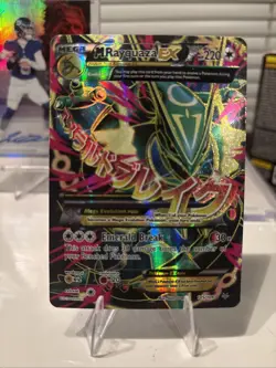 Pokemon M Rayquaza EX 105/108 Roaring Skies Ultra Rare Full Art Holo Card - Image 1