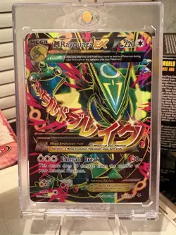 Pokemon M Rayquaza EX 105/108 Roaring Skies Ultra Rare Full Art Holo Card - Image 2