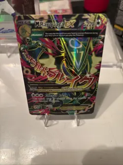 Pokemon M Rayquaza EX 105/108 Roaring Skies Ultra Rare Full Art Holo Card - Image 3