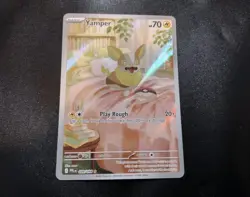 Yamper 099/094 Illustration Rare Phantasmal Flames Pokemon Card NM - Image 1