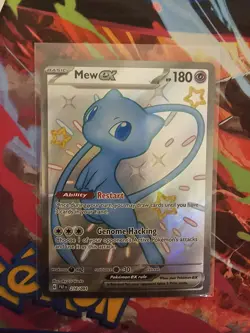 Mew ex 216/091 SV: Paldean Fates Holo Shiny Ultra Rare Pokemon Card - NM - Image 1