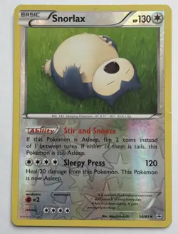 Snorlax 58/83 Generations Reverse Holo Rare Pokemon Card LP/Played - Image 1