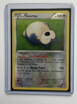 Snorlax 58/83 Generations Reverse Holo Rare Pokemon Card LP/Played - Image 3