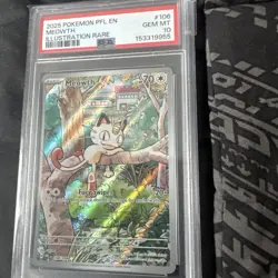 PSA 10 MEOWTH 106/094 | Phantasmal Flames IR Full Art Pokemon Card - Image 2