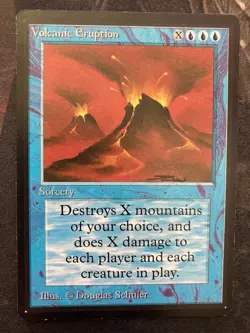 *** BETA Volcanic Eruption *** NM-Mint Clean! - Vintage Magic MtG - Image 1