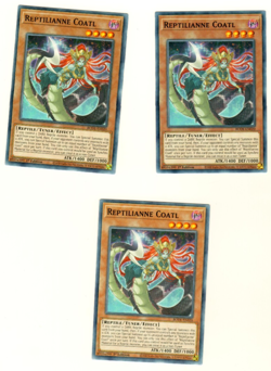 Set Of 3 Reptilianne Coatl BODE-EN020 Burst Of Destiny 1st Edition Yugioh - Image 3