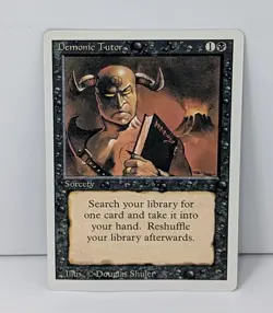 Demonic Tutor - Magic The Gathering MTG - Revised! - Image 2