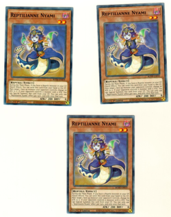 Set Of 3 Reptilianne Nyami BODE-EN019 Burst Of Destiny 1st Edition Yugioh - Image 1