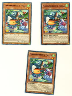 Set Of 3 Floowandereeze & Toccan BODE-EN016 Burst Of Destiny 1st Edition Yugioh - Image 1