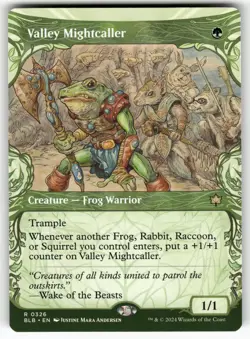 Valley Mightcaller (Showcase) 326 Rare Bloomburrow Magic: The Gathering NM - Image 1