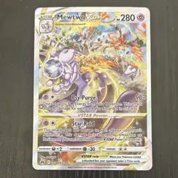 Pokemon TCG Mewtwo VSTAR Ultra Rare Holo Full Art Crown Zenith GG44/GG70 - Image 1