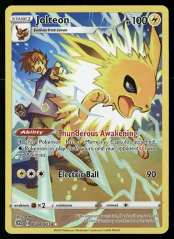 Jolteon TG04/TG30 Holo Brilliant Stars Trainer Gallery Pokemon NM - Image 1