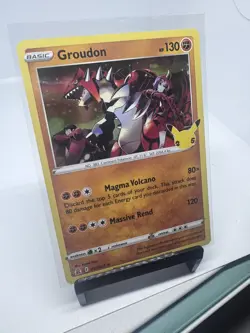 Groudon Holo Rare 017/025 Celebrations 25th Anniversary Pokemon TCG - Image 2
