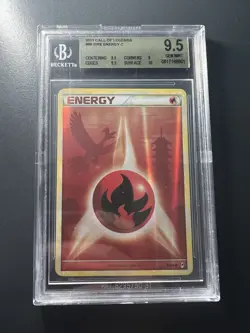 2011 Pokemon Call Of Legends Fire Energy Reverse Holo BGS 9.5 - Image 1