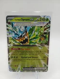 The Pokemon Company Teal Mask Ogerpon EX 025/167 Rare Holo NM/M Condition - Image 1