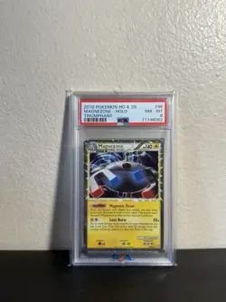 2010 Pokemon HeartGold SoulSilver HGSS Triumphant #96 Magnezone Prime PSA 8 - Image 1
