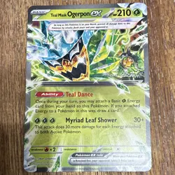 Teal Mask Ogerpon ex 025/167 Sv06 Twilight Masquerade Holo Double Rare 210 HP - Image 1