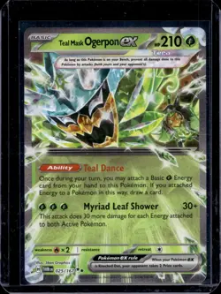 Teal Mask Ogerpon ex 025/167 Twilight Masquerade Pokemon NM - Image 1