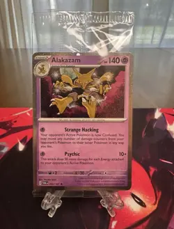 Alakazam Holo Pokemon TCG Card 082/167 Twilight Masquerade Promo, Sealed - Image 1