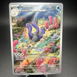 Wugtrio Pokemon TCG - Sv: Paldean Fates 224/091 Illustration Rare NM - Image 1