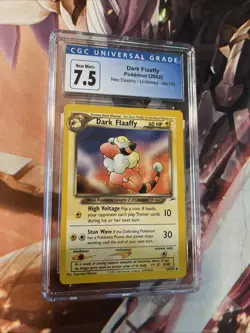 Dark Flaaffy Pokemon 2002 CGC Neo Destiny Unlimited CGC 7.5 NM+ - Image 1