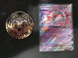 Pokemon TCG Latias ex 076/191 Sv08: Surging Sparks With Coin - Image 1