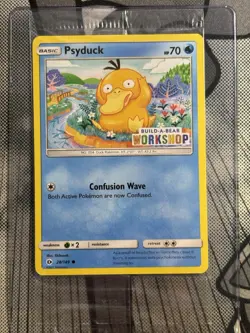 2017 Pokemon—Psyduck #028/149 MCAP—Promo Holo (Build-A-Bear Workshop)(Sealed) - Image 1