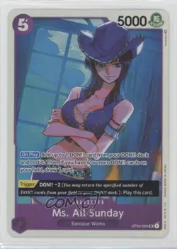 2023 One Piece Card Game: Kingdoms of Intrigue OP04 SR Ms All Sunday #OP04-064 - Image 1