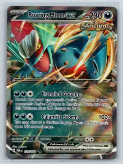 Roaring Moon ex 124/182 Double Rare Paradox Rift Pokemon Holo Near Mint - Image 1