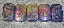Pokemon TCG Kanto Power Mini Tin Full Art Set of 5 - Sealed - Image 1