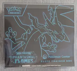 Phantasmal Flames POKEMON CENTER Etb Factory Sealed With Case - Fast Shipping - Image 1