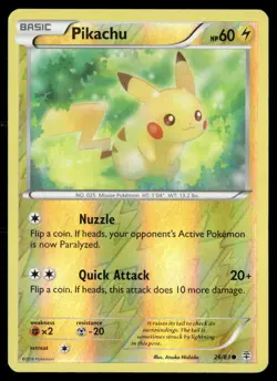 Pikachu 26/83 Common Generations Pokemon Reverse Holo Lightly Played - Image 1