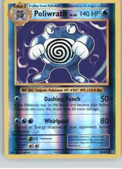 Poliwrath 25/108 Holo Rare Evolutions Pokemon Reverse Holo Near Mint - Image 1