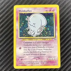 Wizards of the Coast Wobbuffet Neo Discovery 16/75 Holo Rare Unlimited 90 HP - Image 1