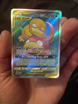 Pokemon Slowpoke and Psyduck GX Full Art 217/236 mint condition - Image 3
