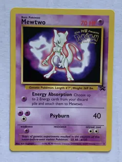 Pokemon TCG Mewtwo Kids WB Promo 3/53 70 HP 1999 Wizards Regular M/NM - Image 1