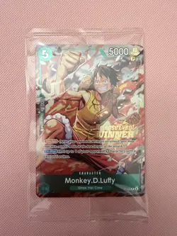 Bandai One Piece TCG Monkey D. Luffy P-135 Pre-Release Winner Foil EN - Image 1