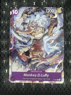 Monkey.D.Luffy P-041 One Piece Starter Deck 18: PURPLE Promo TGC NM - Image 1