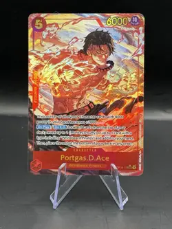 Portgas D Ace SEC OP16-118 The Time Of Battle English One Piece CCG Alt Art - Image 1