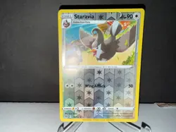 2022 Pokemon TCG Staravia 118 Brilliant Stars Reverse Holo U Card NM+ - Image 1
